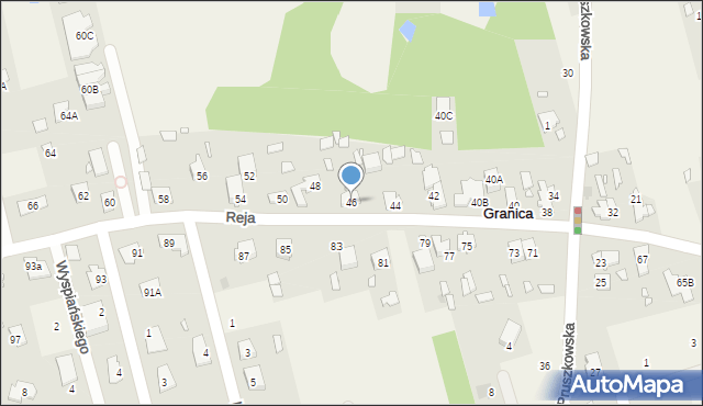 Granica, Reja Mikołaja, 46, mapa Granica