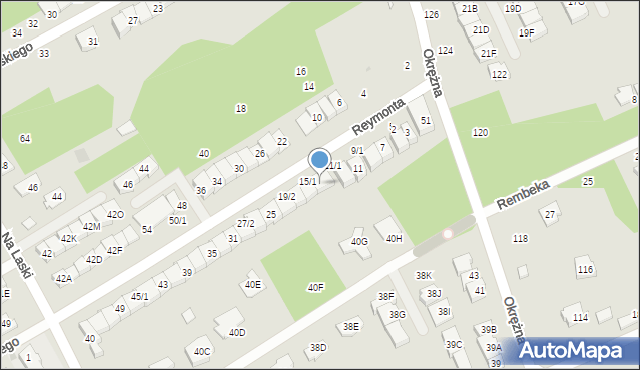 Grodzisk Mazowiecki, Reymonta Władysława, 17, mapa Grodzisk Mazowiecki