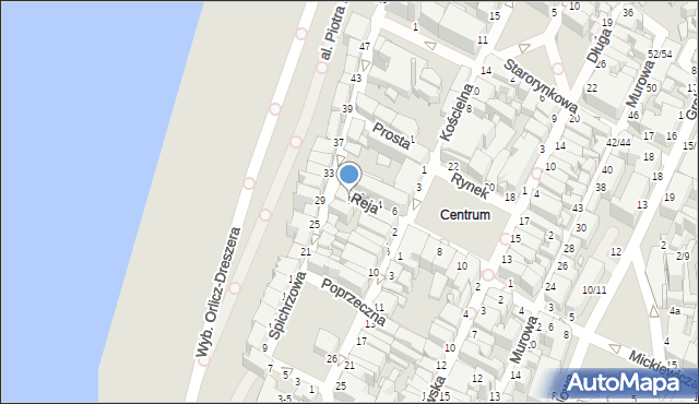 Grudziądz, Reja Mikołaja, 1, mapa Grudziądza