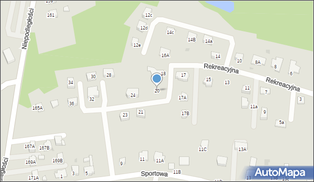 Jastrzębie-Zdrój, Rekreacyjna, 20, mapa Jastrzębie-Zdrój