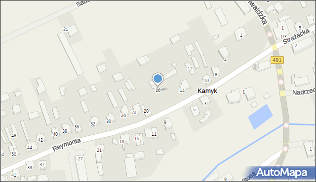 Kamyk, Reymonta Władysława, 16, mapa Kamyk