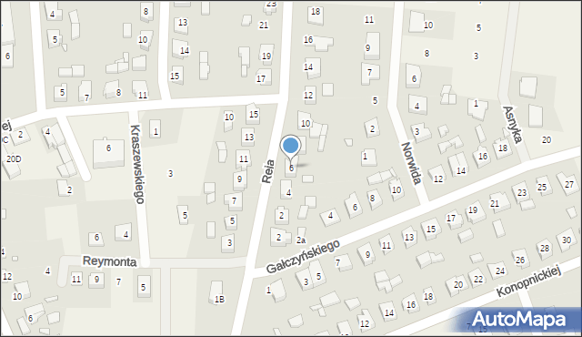 Kaźmierz, Reja Mikołaja, 6, mapa Kaźmierz