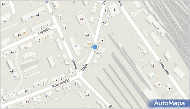 Kędzierzyn-Koźle, Reja Mikołaja, 9, mapa Kędzierzyna-Koźle