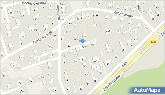 Kleosin, Reymonta Władysława, 10A, mapa Kleosin