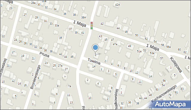 Konstantynów Łódzki, Reja Mikołaja, 2, mapa Konstantynów Łódzki