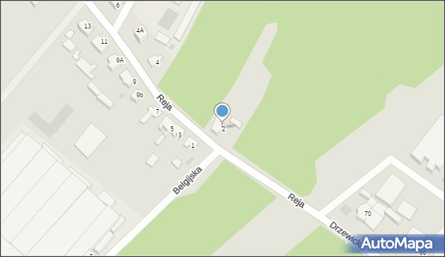 Kostrzyn nad Odrą, Reja Mikołaja, 2, mapa Kostrzyn nad Odrą