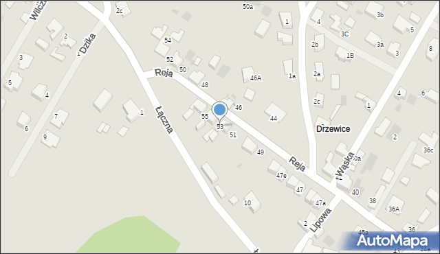 Kostrzyn nad Odrą, Reja Mikołaja, 53, mapa Kostrzyn nad Odrą