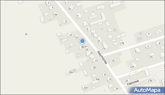 Kotuń, Reymonta Władysława, 16, mapa Kotuń