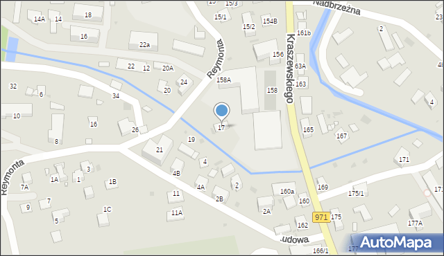 Krynica-Zdrój, Reymonta Władysława, 17, mapa Krynica-Zdrój