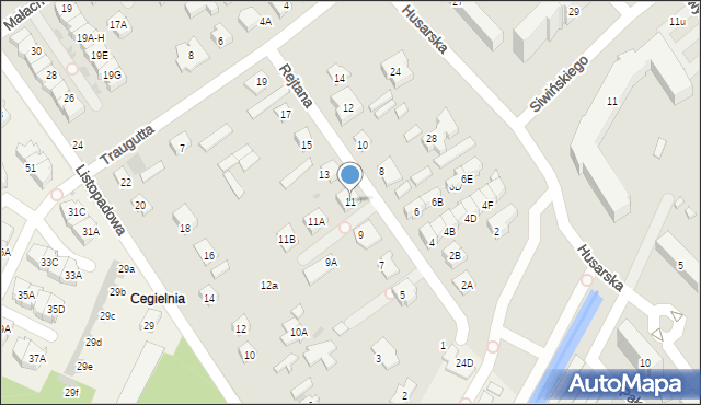 Legionowo, Rejtana Tadeusza, 11, mapa Legionowo