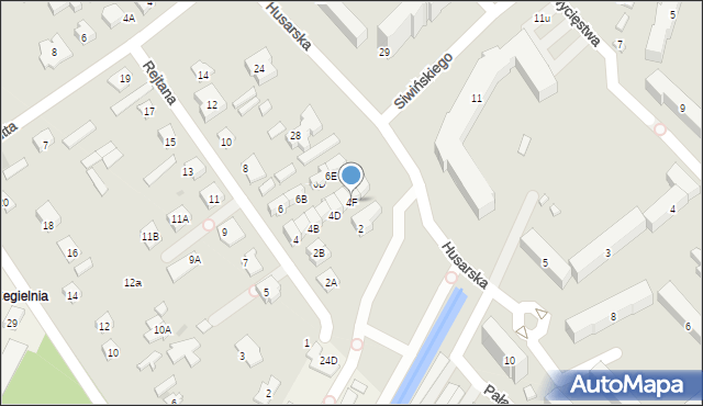 Legionowo, Rejtana Tadeusza, 4F, mapa Legionowo