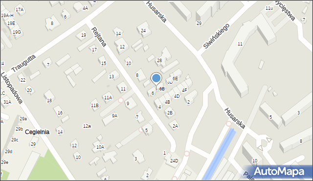 Legionowo, Rejtana Tadeusza, 6A, mapa Legionowo