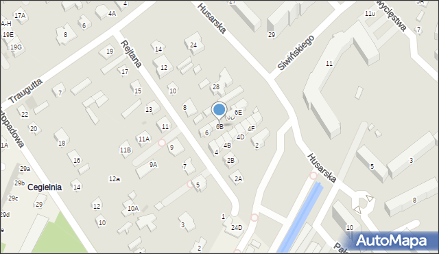 Legionowo, Rejtana Tadeusza, 6B, mapa Legionowo