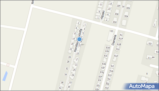 Lesznowola, Renifera Rudolfa, 11, mapa Lesznowola