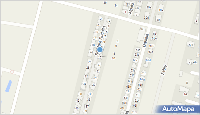 Lesznowola, Renifera Rudolfa, 15, mapa Lesznowola