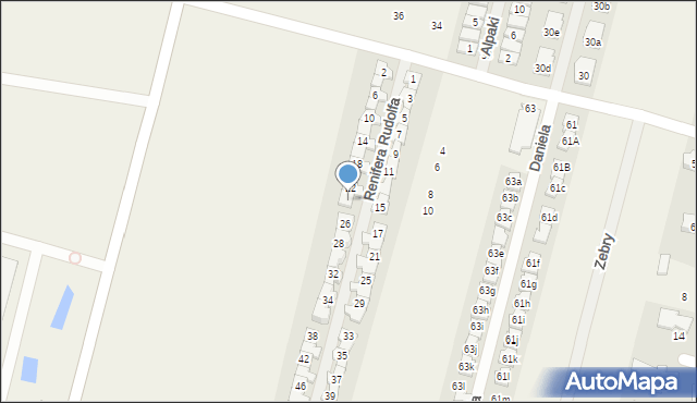 Lesznowola, Renifera Rudolfa, 24, mapa Lesznowola