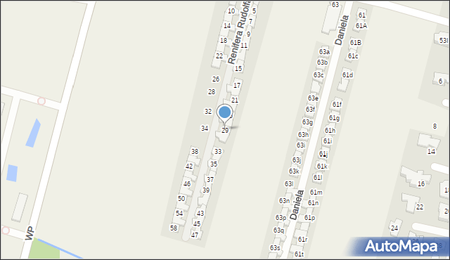 Lesznowola, Renifera Rudolfa, 29, mapa Lesznowola