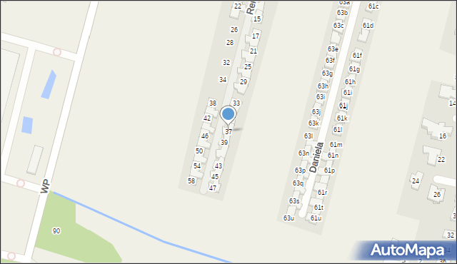 Lesznowola, Renifera Rudolfa, 37, mapa Lesznowola