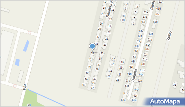 Lesznowola, Renifera Rudolfa, 38, mapa Lesznowola