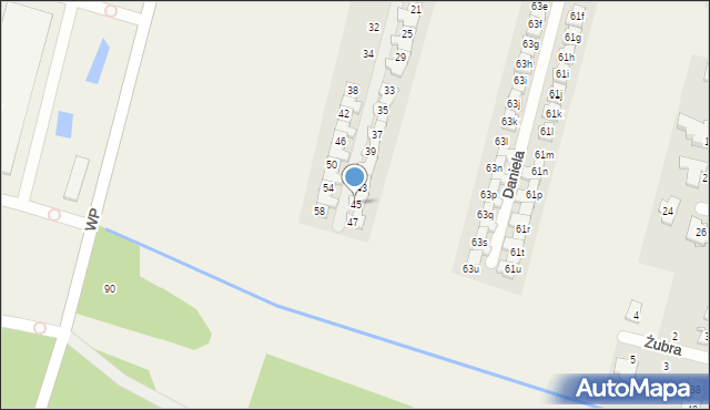 Lesznowola, Renifera Rudolfa, 45, mapa Lesznowola