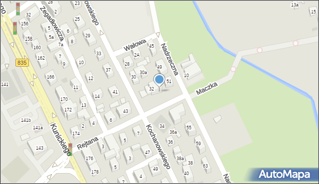 Lublin, Rejtana Tadeusza, 14A, mapa Lublina