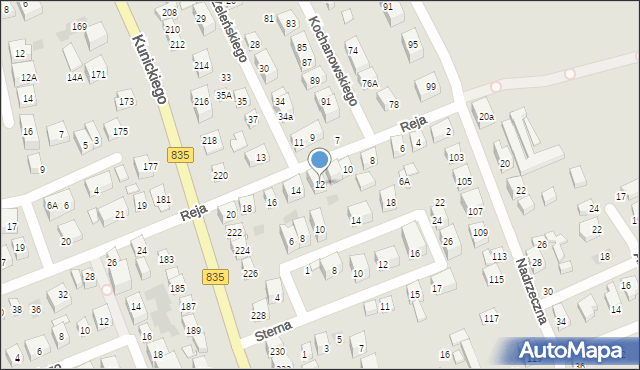 Lublin, Reja Mikołaja, 12, mapa Lublina