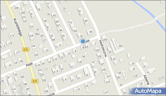 Lublin, Reja Mikołaja, 6, mapa Lublina