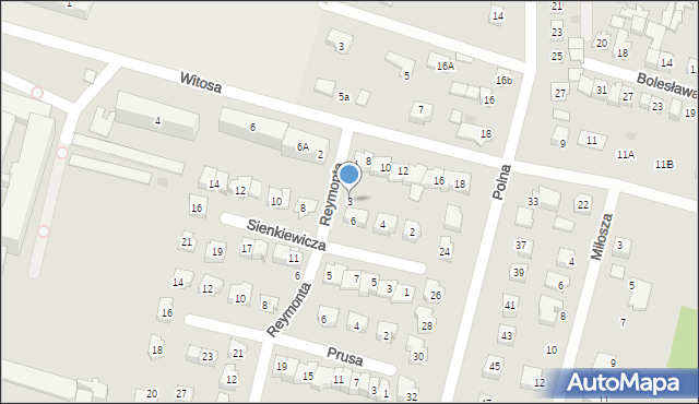 Maków Mazowiecki, Reymonta Władysława, 3, mapa Maków Mazowiecki