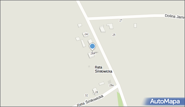 Mikołów, Reta Śmiłowicka, 24A, mapa Mikołów