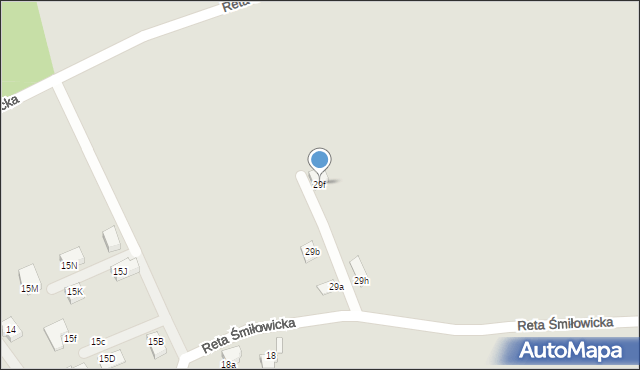 Mikołów, Reta Śmiłowicka, 29f, mapa Mikołów