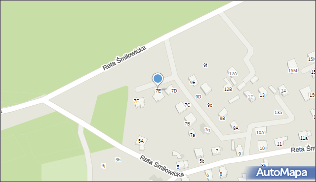 Mikołów, Reta Śmiłowicka, 7E, mapa Mikołów