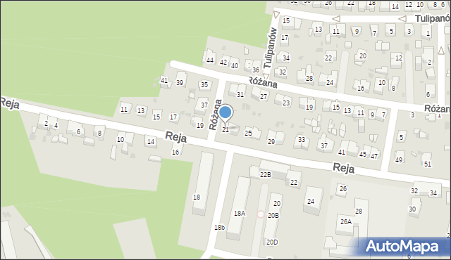 Mysłowice, Reja Mikołaja, 21, mapa Mysłowice