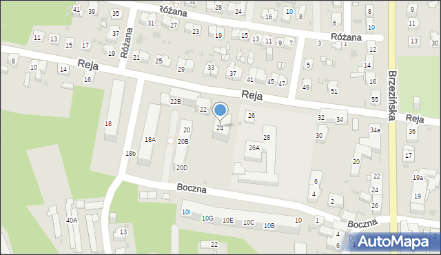 Mysłowice, Reja Mikołaja, 24, mapa Mysłowice