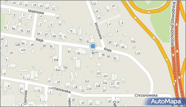Mysłowice, Reja Mikołaja, 56, mapa Mysłowice
