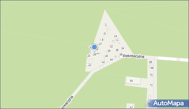 Nakło Śląskie, Rekreacyjna, 14, mapa Nakło Śląskie