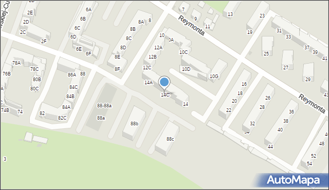 Namysłów, Reymonta Władysława, 14C, mapa Namysłów