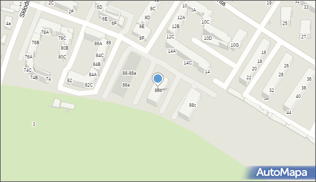 Namysłów, Reymonta Władysława, 88b, mapa Namysłów