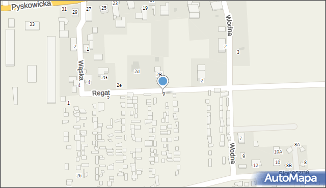 Niewiesze, Regat, 9, mapa Niewiesze