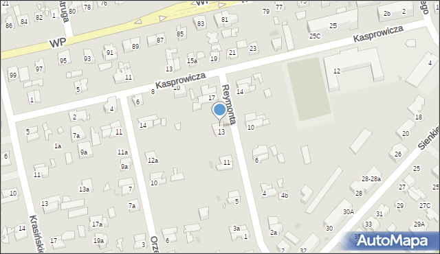 Nowa Sól, Reymonta Władysława, 15, mapa Nowa Sól