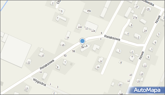 Nowa Wieś Wrocławska, Relaksowa, 5A, mapa Nowa Wieś Wrocławska