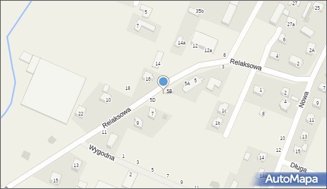 Nowa Wieś Wrocławska, Relaksowa, 5C, mapa Nowa Wieś Wrocławska