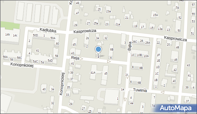 Ostrów Wielkopolski, Reja Mikołaja, 4, mapa Ostrów Wielkopolski