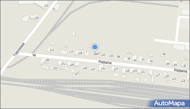 Ostrów Wielkopolski, Rejtana Tadeusza, 104, mapa Ostrów Wielkopolski