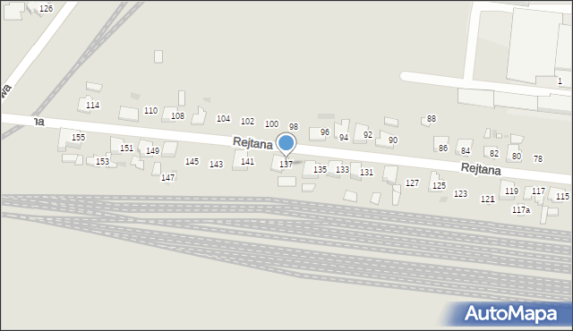 Ostrów Wielkopolski, Rejtana Tadeusza, 137, mapa Ostrów Wielkopolski