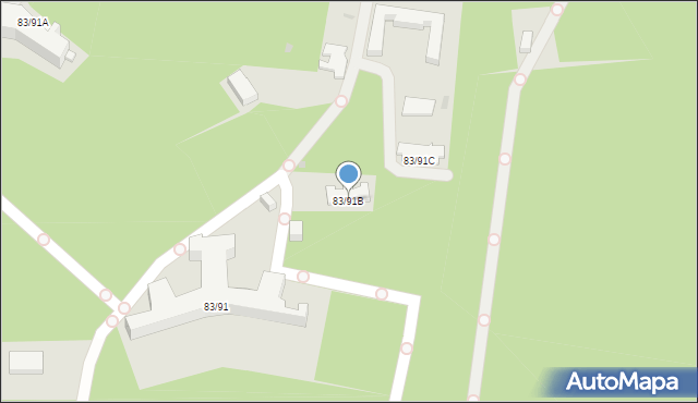 Otwock, Reymonta Władysława, 83/91B, mapa Otwock
