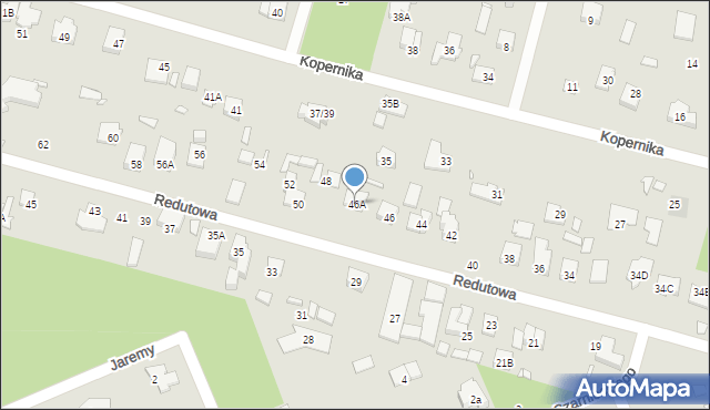 Piaseczno, Redutowa, 46A, mapa Piaseczno