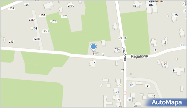 Piotrków Trybunalski, Regatowa, 1, mapa Piotrków Trybunalski