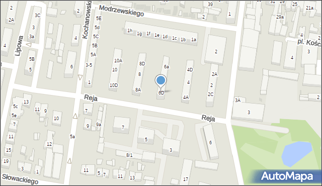 Pleszew, Reja Mikołaja, 6D, mapa Pleszew