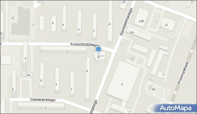 Płock, Rembielińskiego Rajmunda, 11, mapa Płock