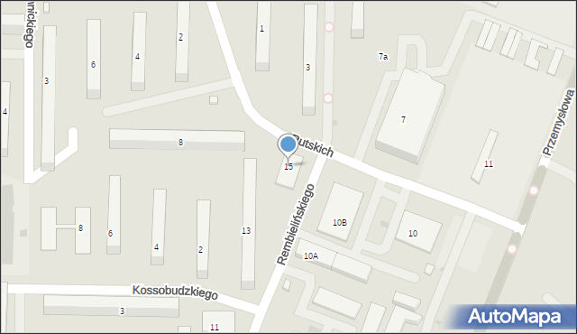Płock, Rembielińskiego Rajmunda, 15, mapa Płock